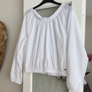 Mexx White Eyelet Blouse